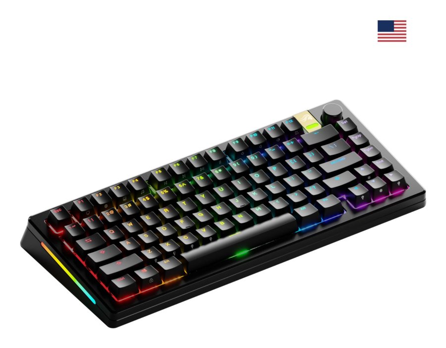 Glorious Gaming GMMK 3 PRO HE 75% Prebuilt tastatur Spil RF trdls + Bluetooth QWERTY US engelsk Sort #1