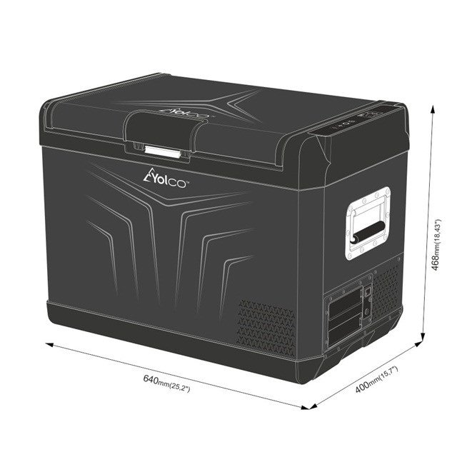 YOLCO GCX47 Black Brbart kompressorkleskab #8