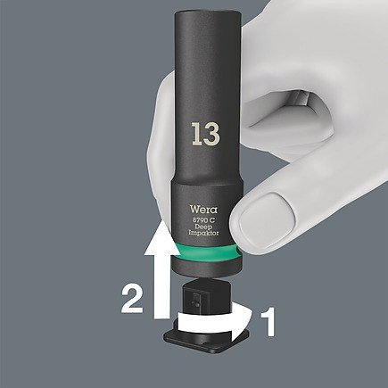 Wera 05004841001 impakt kontakt Slagmuffe st Sort #8