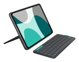 Logitech Flip Folio QWERTZ Tysk Bluetooth Grafit #1