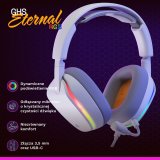 Glorious Gaming GHS Eternal RGB Headset Ledningsf�rt Spil USB Type-C Hvid #14