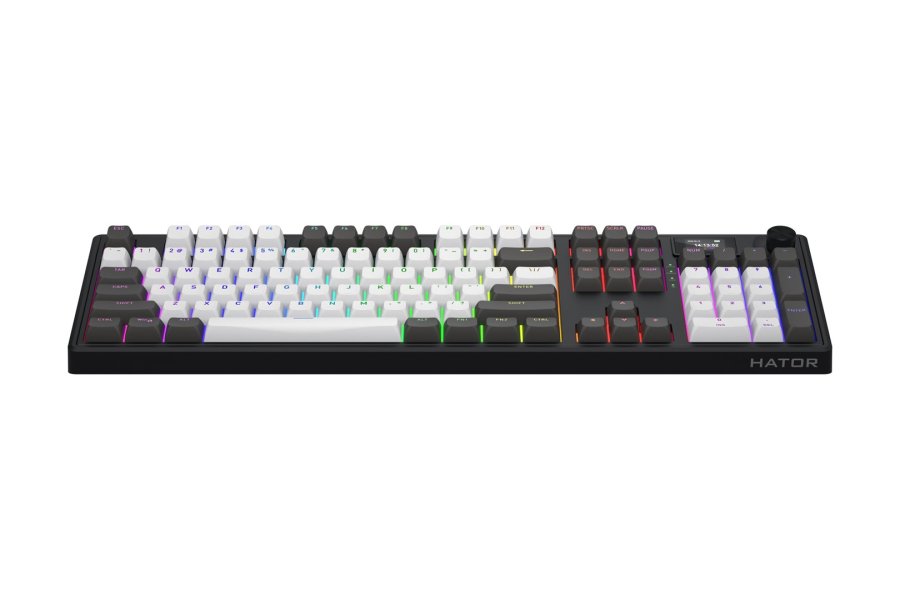 HATOR Skyfall Pro Wireless 100 tastatur Spil USB + RF Wireless + Bluetooth QWERTY US engelsk Sort, Gr� #2
