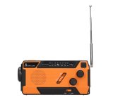 Extralink RADIO AWARYJNE SOLARNE Z KORBKA DYNAMO POWERBANK 4000MAH Z LATARKA SOS SR-4000 B�rbar Analog Sort, Orange #6