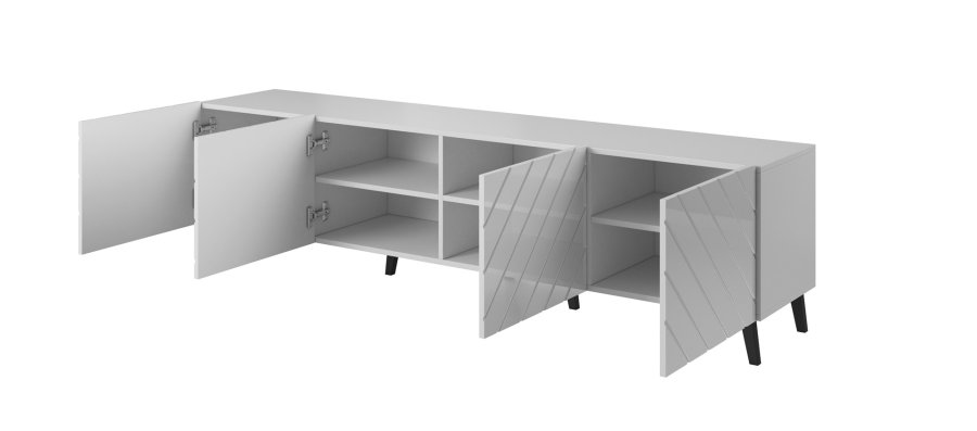 RTV-skab ABETO 200x42x52 hvid/blank hvid #2