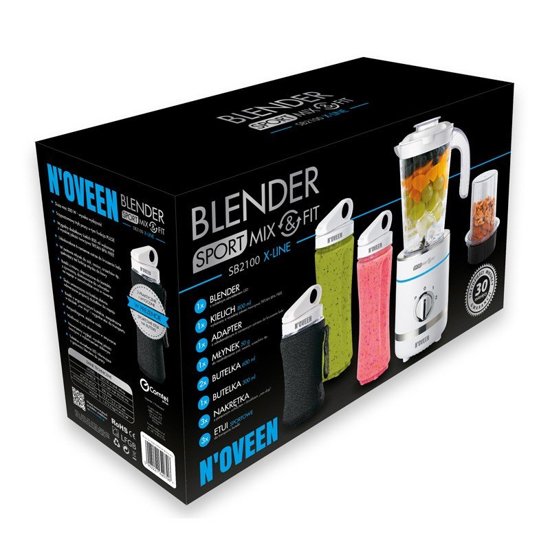 Noveen Sport Mix & Fit SB2100 X-LINE blender 0,8 L Bordplade blender 500 W #8