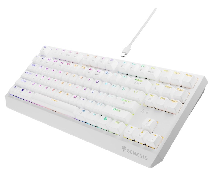 GENESIS Thor 230 TKL tastatur Spil USB + RF Wireless + Bluetooth QWERTY US engelsk Hvid #14