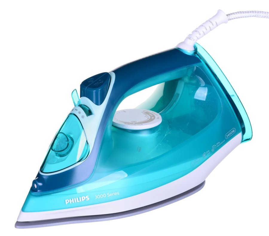 Philips 3000 series DST3030/70 strygejern Dampstrygejern Keramisk strygesl 2400 W Turkis #5