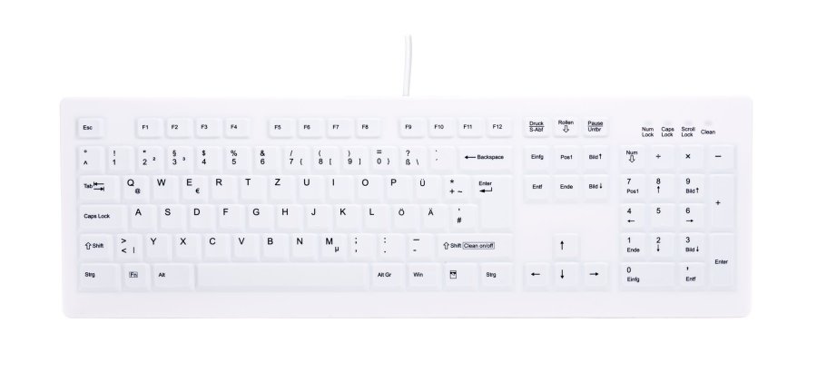 Contour Design Active Key AK-C8100 tastatur Kontor RF tr�dl�st Tysk Hvid #1