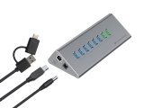 Conceptronic HUBBIES18G interface hub USB 3.2 Gen 1 (3.1 Gen 1) Type-B 5000 Mbit/s Gr� #3