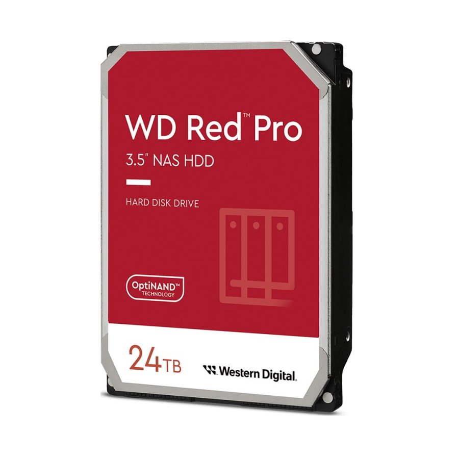 Western Digital Red Pro harddisk 24 TB 7200 rpm 512 MB 3.5