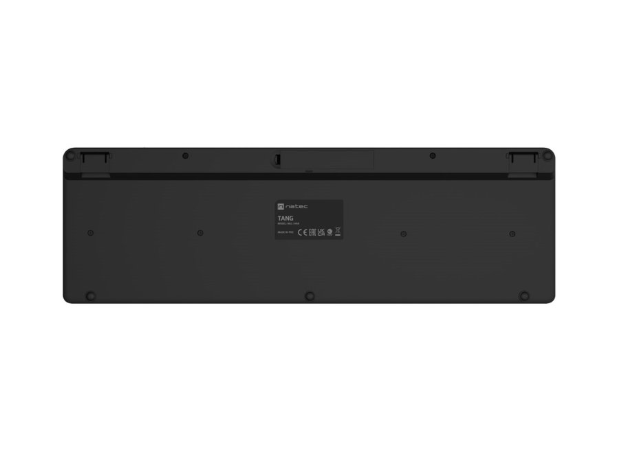 Natec Tang US tr�dl�st tastatur BT + 2.4 GHz lydsvagt slim sort #5