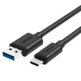 UNITEK Y-C474BK USB-kabel USB 3.2 Gen 1 (3.1 Gen 1) 1 m USB A USB C Sort #1