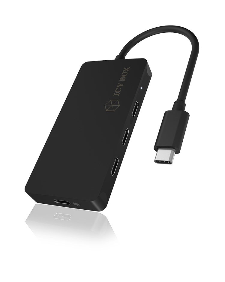 ICY BOX IB-HUB1429-CPD USB 3.2 Gen 2 (3.1 Gen 2) Type-C 10000 Mbit/s Sort #6