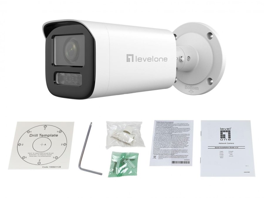 LevelOne FCS-5222 overv�gningskamera Kugle (form) IP-sikkerhedskamera Indend�rs & udend�rs 1920 x 1080 pixel V�g #3