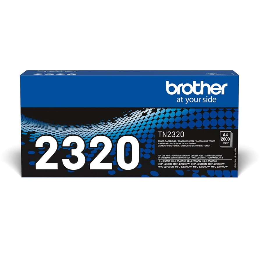 Brother TN-2320 tonerpatron 1 stk Original Sort #1