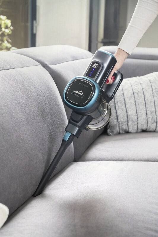 Eta Fenix 2-i-1 stangst�vsuger Batteri Dry HEPA Posel�s 0,6 L Bl�, Gr� #9