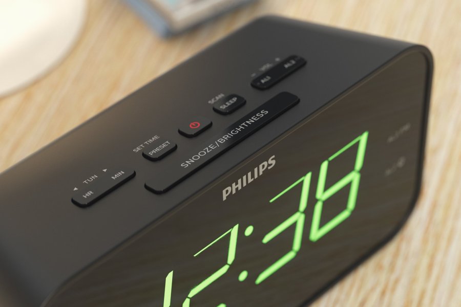 Philips TAR3306/12 vkkeur Digital alarmur Sort #9