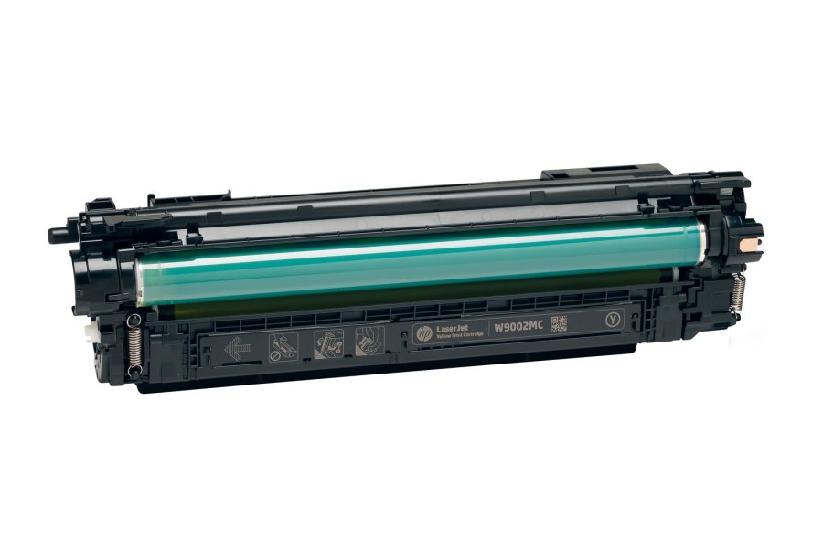 HP Original 655A LaserJet-tonerpatron, gul #3