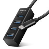 Axagon HUE-M1C interface hub USB 3.2 Gen 1 (3.1 Gen 1) Type-C 5000 Mbit/s Sort #1