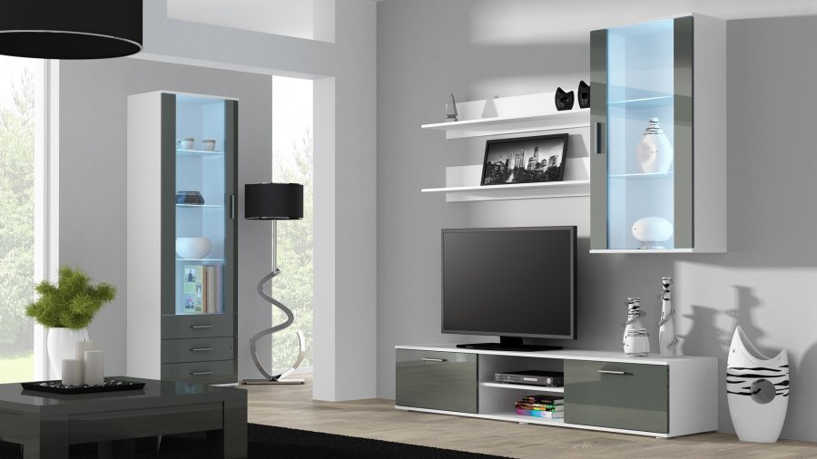 Cama SOHO RTV180BI/SZ TV stativ & underholdningscenter 1 hylder #5