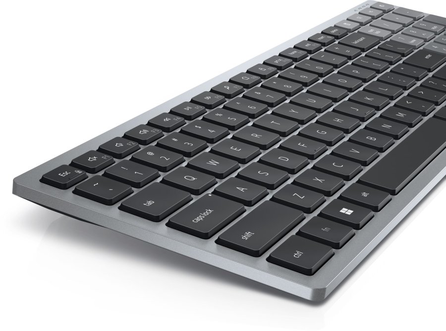 DELL KB740 tastatur Kontor RF tr�dl�s + Bluetooth QWERTY US International Gr�, Sort #3