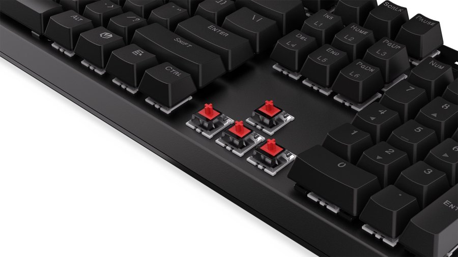 ENDORFY EY5A079 tastatur Hjem USB + RF Wireless + Bluetooth Sort #25