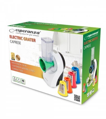 Esperanza EKM026 Elektriske rivejern og spiralizer Elektrisk rivejern Plast Flerfarvet #3
