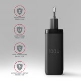 Axagon ACU-DPQ100 oplader til mobil enhed Mobil computer, Mobiltelefon, Netbook, Laptop, Smartphone, SmartWatch, Tablet, Universel Sort Vekselstrm Hurtig opladning Indendrs #6