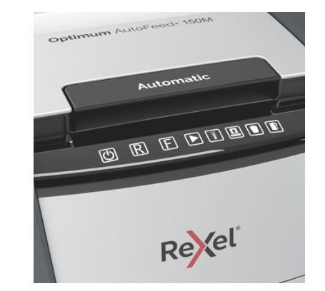 Rexel AutoFeed+ 150M automatic shredder, P-5, micro cut (2x15mm), 150 sheets, 44 litre bin #1