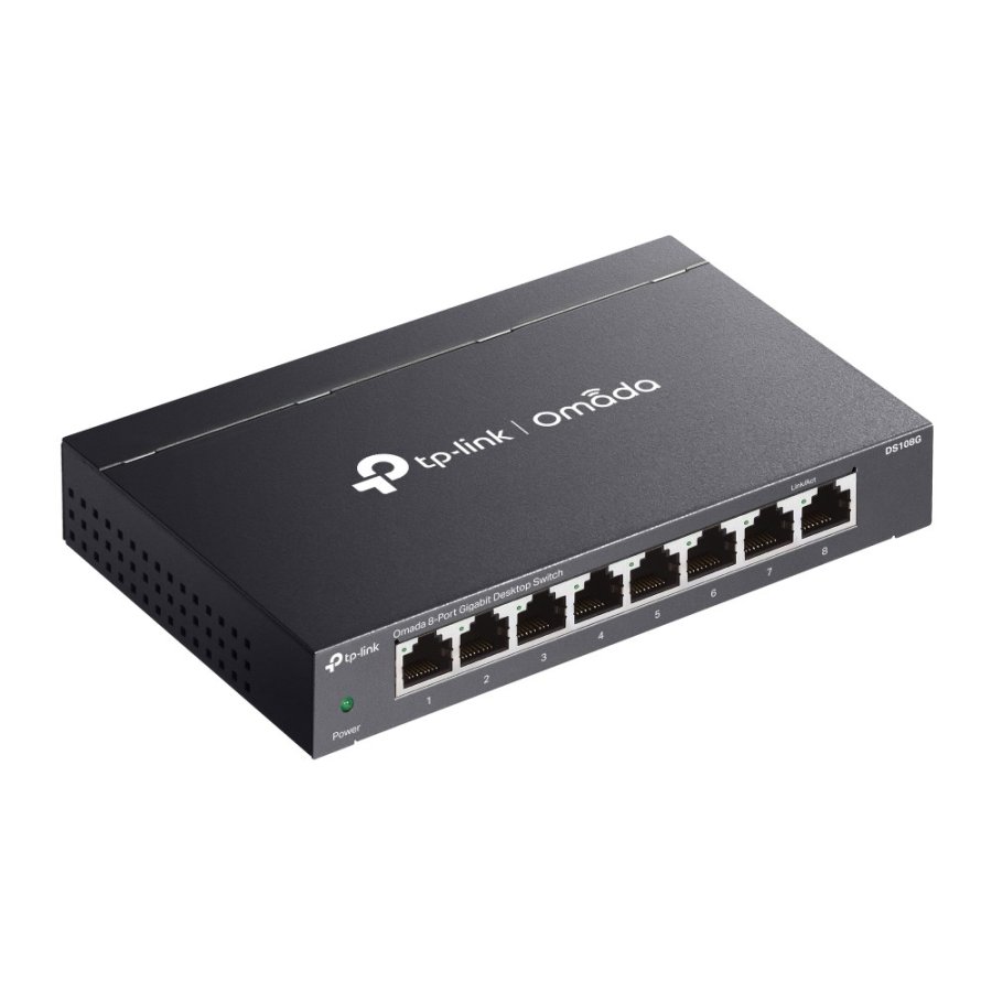 TP-Link Omada DS108G netv�rksswitch Ikke administreret Gigabit Ethernet (10/100/1000) Sort #4