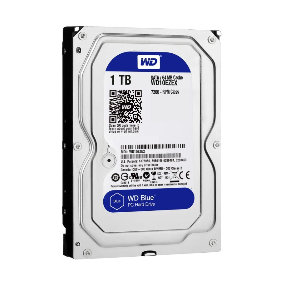 Western Digital Blue harddisk 1 TB 7200 rpm 64 MB 3.5