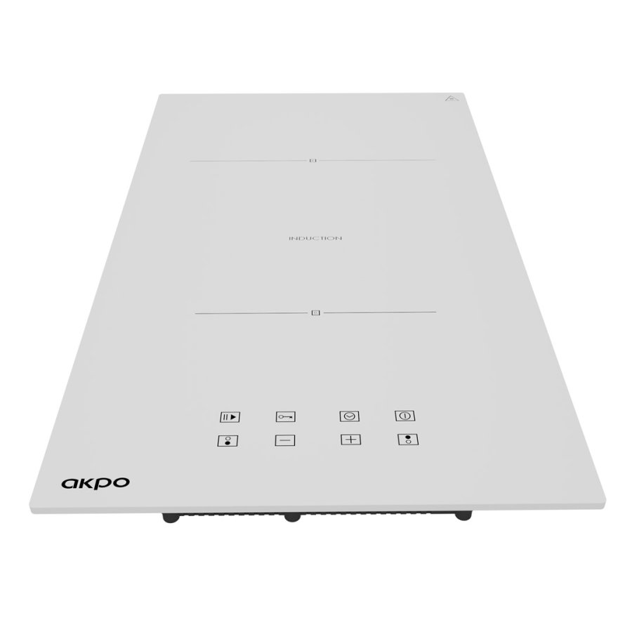 AKPO PIA 6802 WHITE induktionskogeplade - 2 felter #4