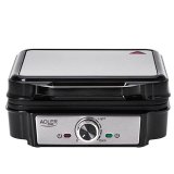 Adler AD 3083 vaffeljern 4 vafler 1800 W Sort, Slv #1
