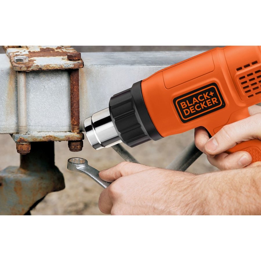 Black & Decker KX1650-QS varmepistol 740 l/min 600 C 1750 W Sort, Orange #4