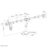 Neomounts FPMA-D550DD3BLACK skrmbeslag og -stativer 68,6 cm (27