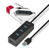 Axagon HUE-S2BL interface hub USB 3.2 Gen 1 (3.1 Gen 1) Type-A 5000 Mbit/s Sort #1