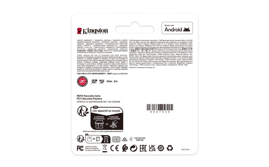 Kingston Technology 256 GB micSDXC Canvas Select Plus Gen3 150R A1, enkelt pakke uden ADP #4