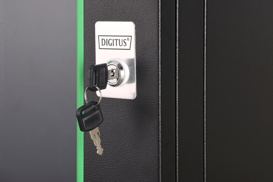 Digitus DN-19 09-U-EC-SW stativ 9U Vgmonteret stativ Sort #3