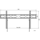 Techly ICA-PLB 840 tv-beslag 2,03 m (80