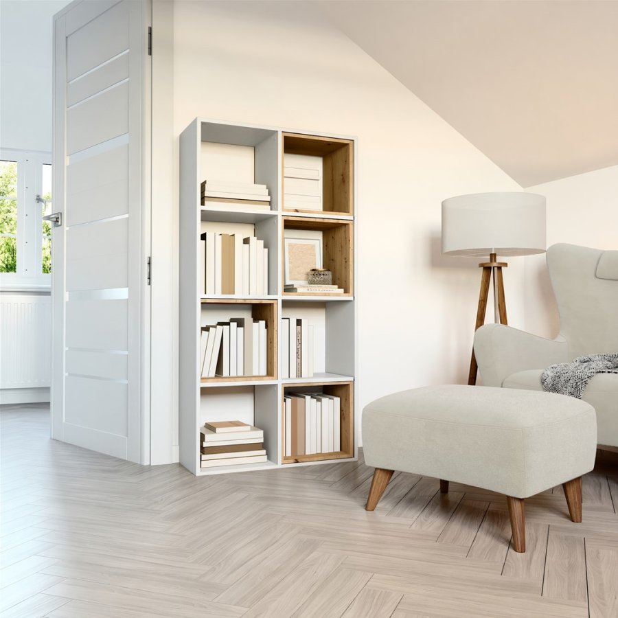 Topeshop MALAX 2X4 BIEL stue bogreoel #3