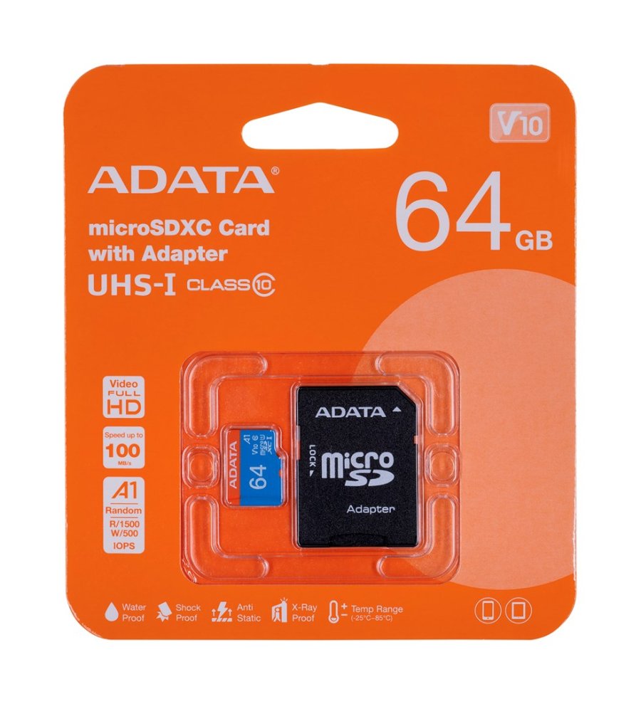 ADATA 64GB, microSDHC, Class 10 UHS-I Klasse 10 #1