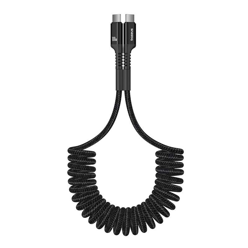 Baseus Fish-Eye USB C til USB C hurtigopladningskabel 1 m 100 W Sort #1