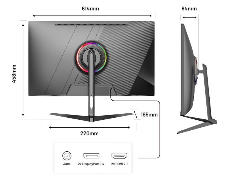 JAPANNEXT JN-I270UHD16FHD32 computersk�rm 68,6 cm (27