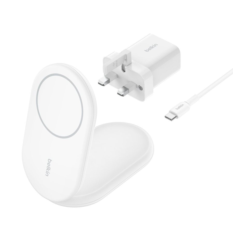 Belkin BoostCharge Hovedtelefoner, Smartphone Hvid USB Trdls opladning Hurtig opladning Indendrs #2