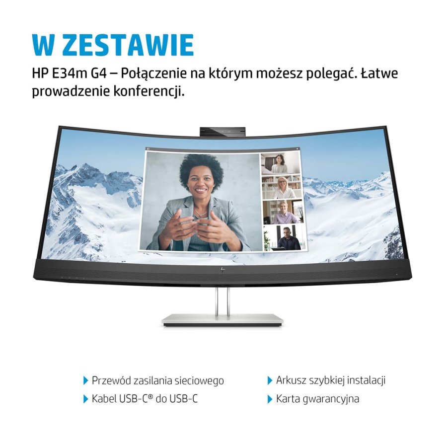 HP E34m G4 WQHD Kurvet USB-C-mdeskrm #9