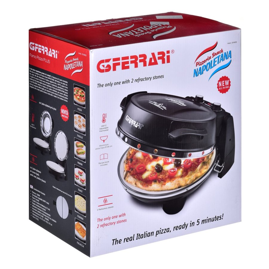 G3Ferrari pizzaovn G1003210 Plus evo sort 2 sten #12