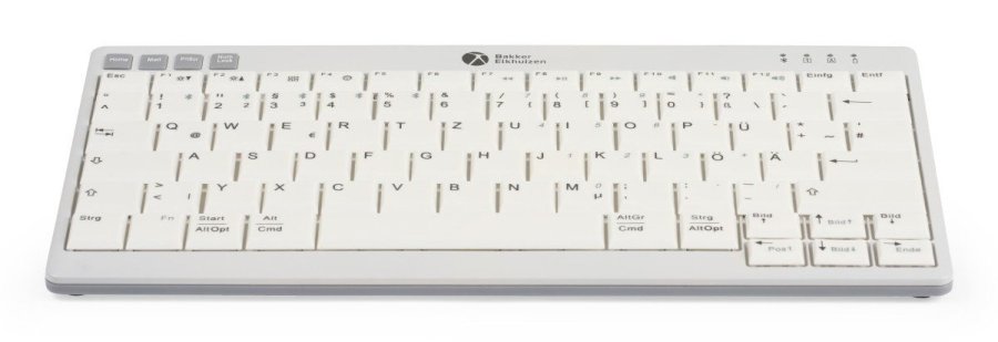 BakkerElkhuizen UltraBoard 950 V2 tastatur Hjem USB + Bluetooth QWERTY UK engelsk M�rkegr�, Lys gr� #12