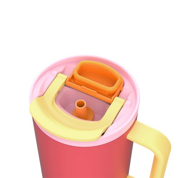 Termokrus med teleskopsugerr Kambukka Rio Tumbler 950 ml Pink Papaya #9