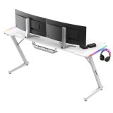 Huzaro Hero 4.8 White RGB - gaming-skrivebord #3
