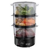 Russell Hobbs 26530-56 dampkoger 3 kurv(e) Fritstende 400 W Sort, Gennemsigtig #1